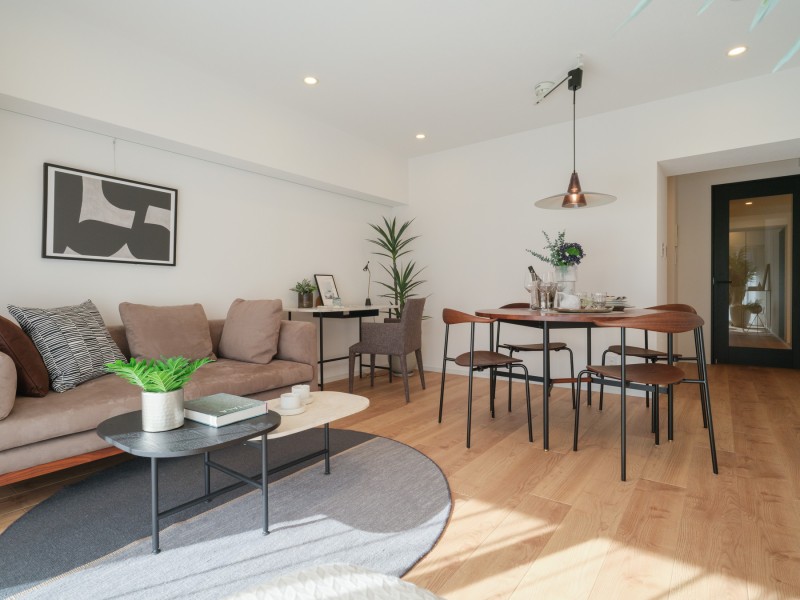 ご家族やご友人との団欒の時間も、おひとりで過ごすまったり時間も、大切にできる間取りの住まいです。