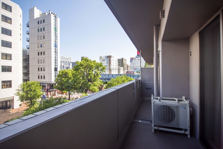 奥行のあるバルコニーです。