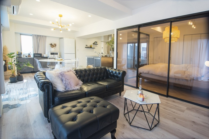 ホテルライクな寝室実例：海外ホテルのような寝室