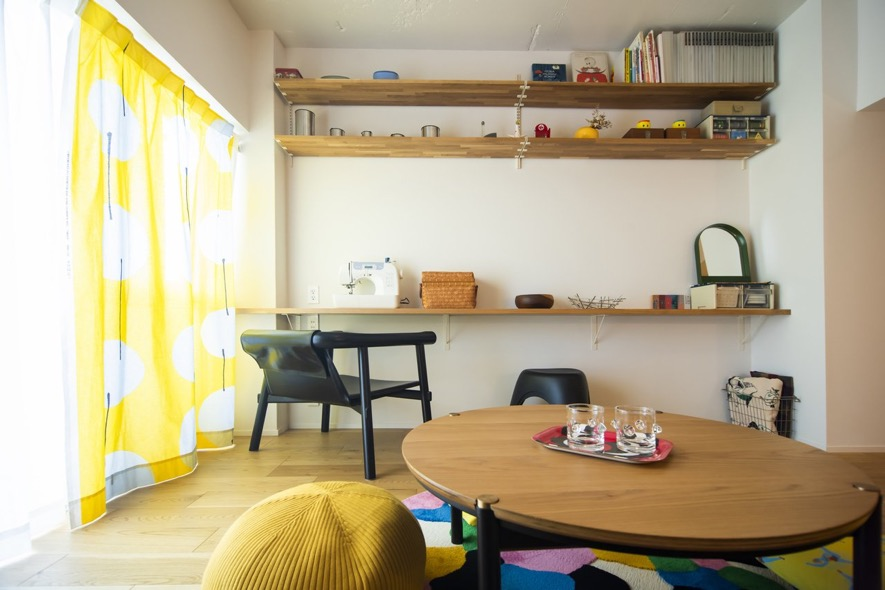 リビングのワークスペース実例3【オープンタイプ】