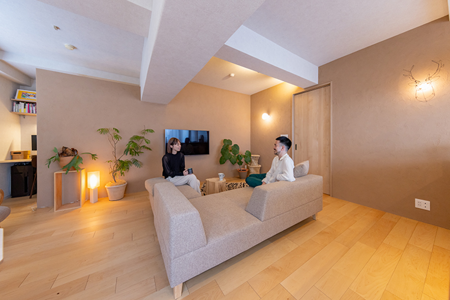 リビングのワークスペース実例6【セミクローズタイプ】