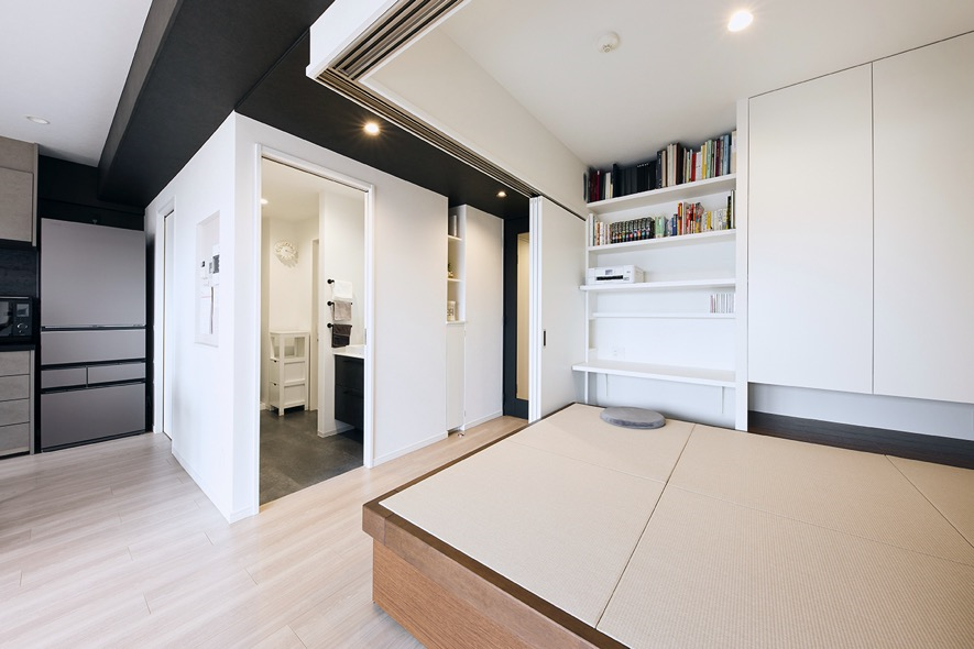 リビングのワークスペース実例9【セミクローズタイプ】