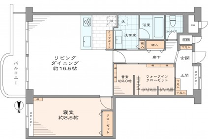 デスク部分には棚板が設けられ、パソコンケースなどを収納できます