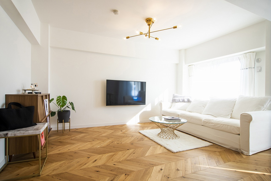 事例③【27.1帖】北欧+韓国スタイルのリビング